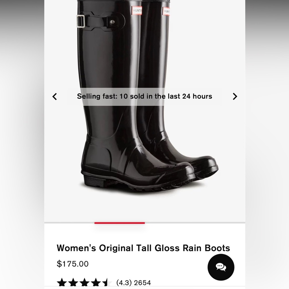 Hunter tall women’s rain boots black size 6. Worn only a few times